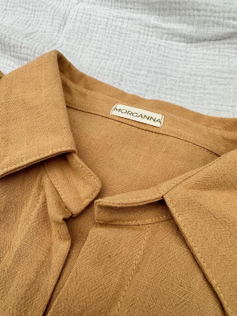 ALEXANDRA MUSTARD LINEN