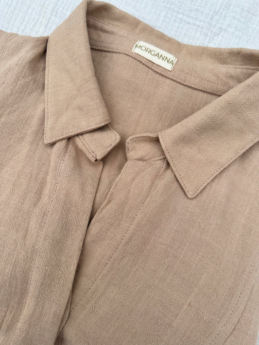 LILIANA CHOCOLATE LINEN